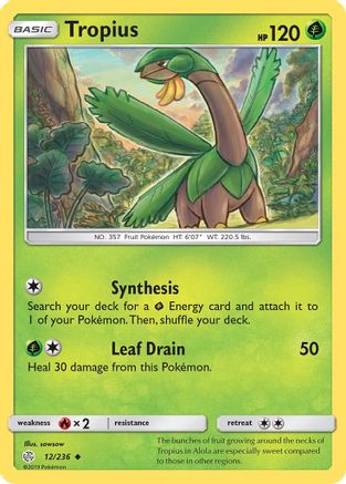 Tropius 012 SM Cosmic Eclipse - Uncommon