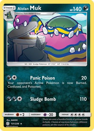 Alolan Muk 131 SM Cosmic Eclipse - Rare