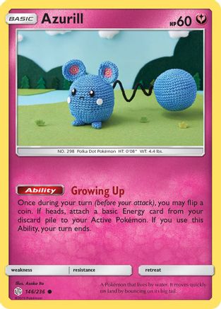 Azurill 146 SM Cosmic Eclipse - Common