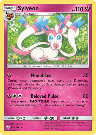 Sylveon 155 SM Cosmic Eclipse - Rare
