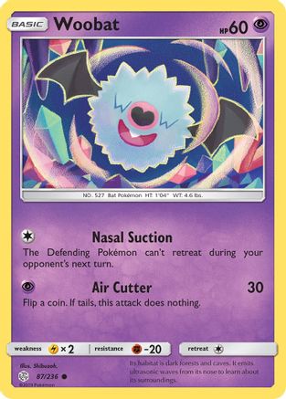 Woobat 087 SM Cosmic Eclipse - Common