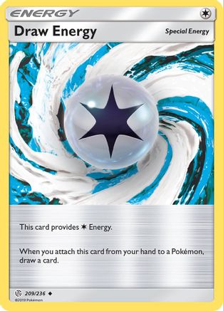 Draw Energy 209 - Reverse Holofoil SM Cosmic Eclipse - Uncommon