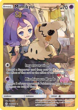 Mimikyu (Secret) 245 - Holofoil SM Cosmic Eclipse - Secret Rare