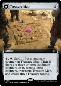 Treasure Map (Extended Art) (LCI-391) - The Lost Caverns of Ixalan: (Extended Art)