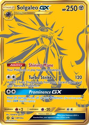 Solgaleo GX SM104a - Holofoil SM Promos - Promo
