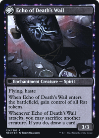 Tribute to Horobi (PRE-124) - Kamigawa: Neon Dynasty Promos: (fandfc, enchantment) Foil
