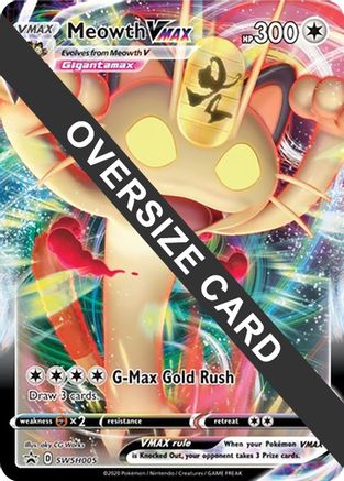 Meowth VMAX - SWSH005 - Holofoil Jumbo Cards - Promo