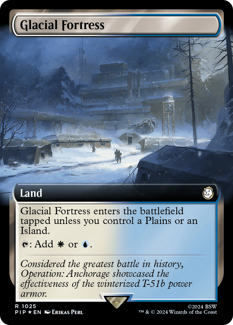 Glacial Fortress (Extended Art) (Surge Foil) (PIP-1025) - Fallout: (Extended Art) Foil