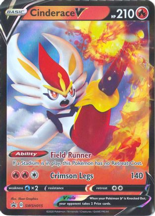 Cinderace V SWSH015 - Holofoil SWSH Sword & Shield Promo Cards - Promo