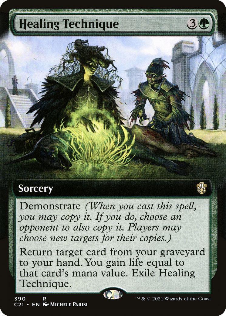 Healing Technique (Extended Art) (C21-390) - Commander 2021: (Extended Art)