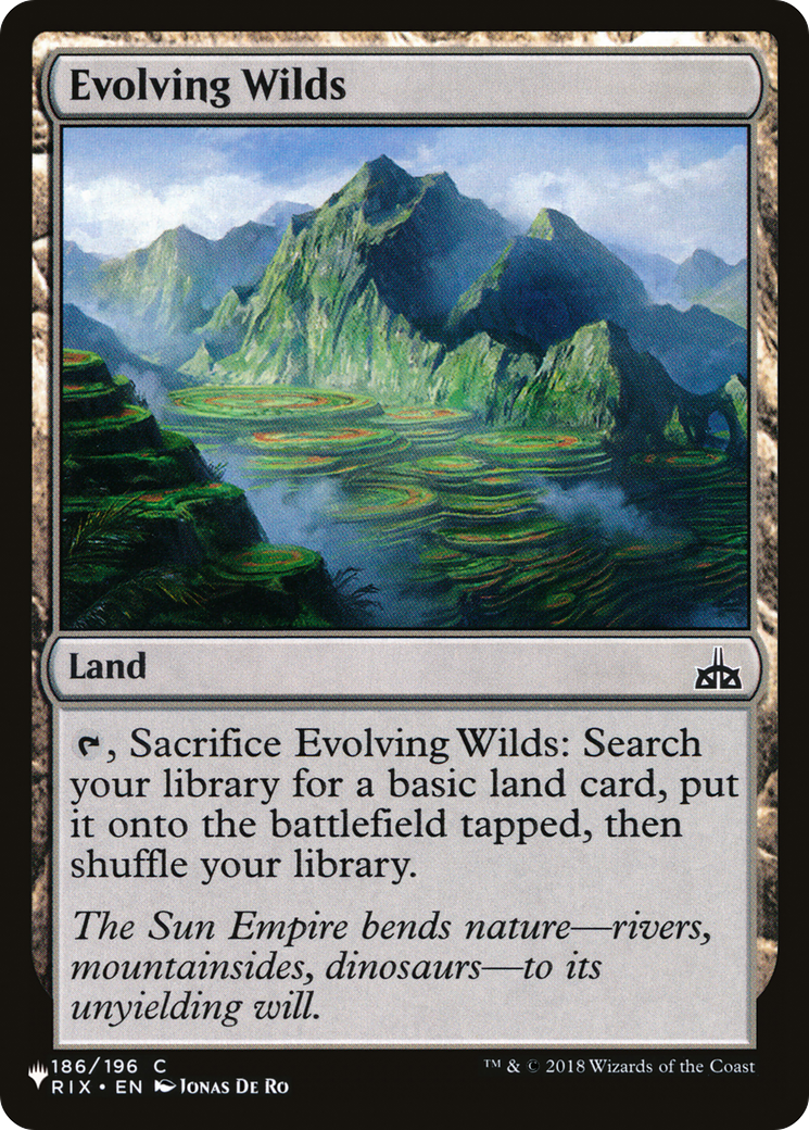 Evolving Wilds (RIX) (LIST-186) - The List