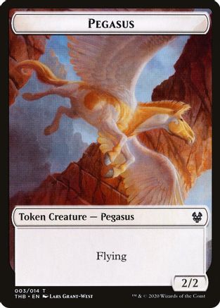 Pegasus // Satyr Double-Sided Token (THB-3 // 9) - Theros Beyond Death Tokens Foil