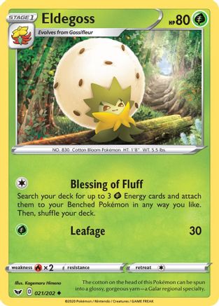 Eldegoss 021/202 SWSH01 Sword & Shield Base Set - Uncommon