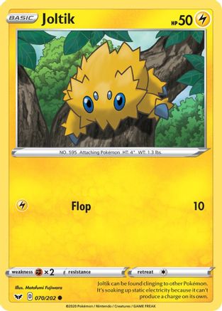 Joltik 070 SWSH01 Sword & Shield Base Set - Common