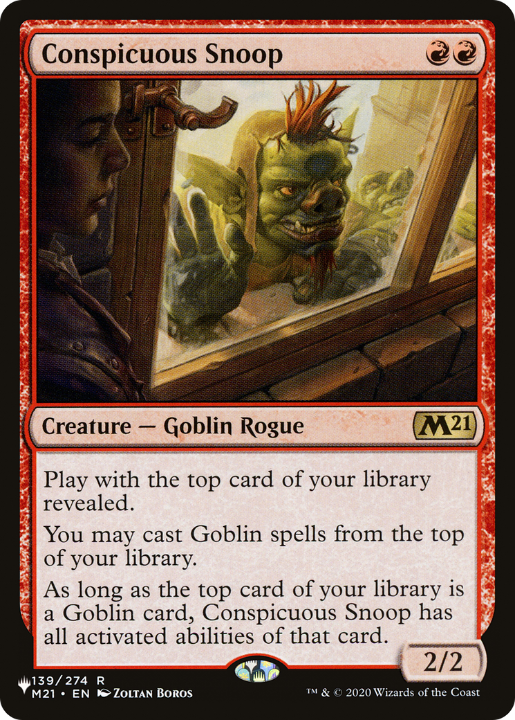 Conspicuous Snoop (LIST-139/274) - The List