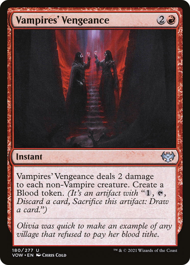 Vampires' Vengeance (VOW-180) - Innistrad: Crimson Vow Foil