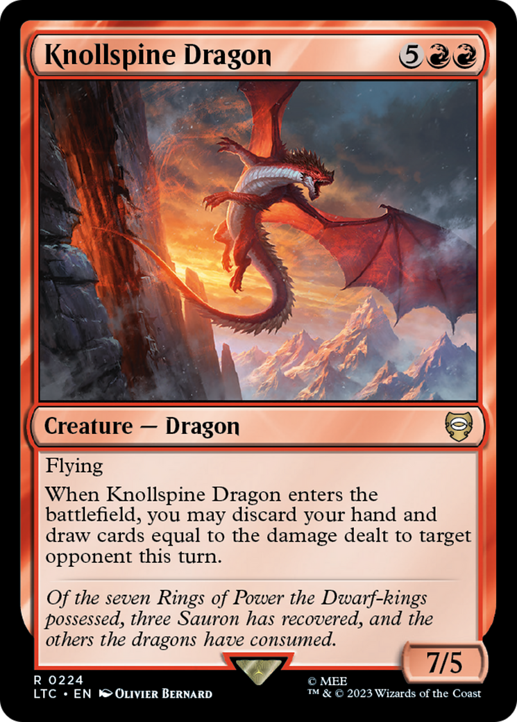 Knollspine Dragon (LTC-224) - Tales of Middle-earth Commander