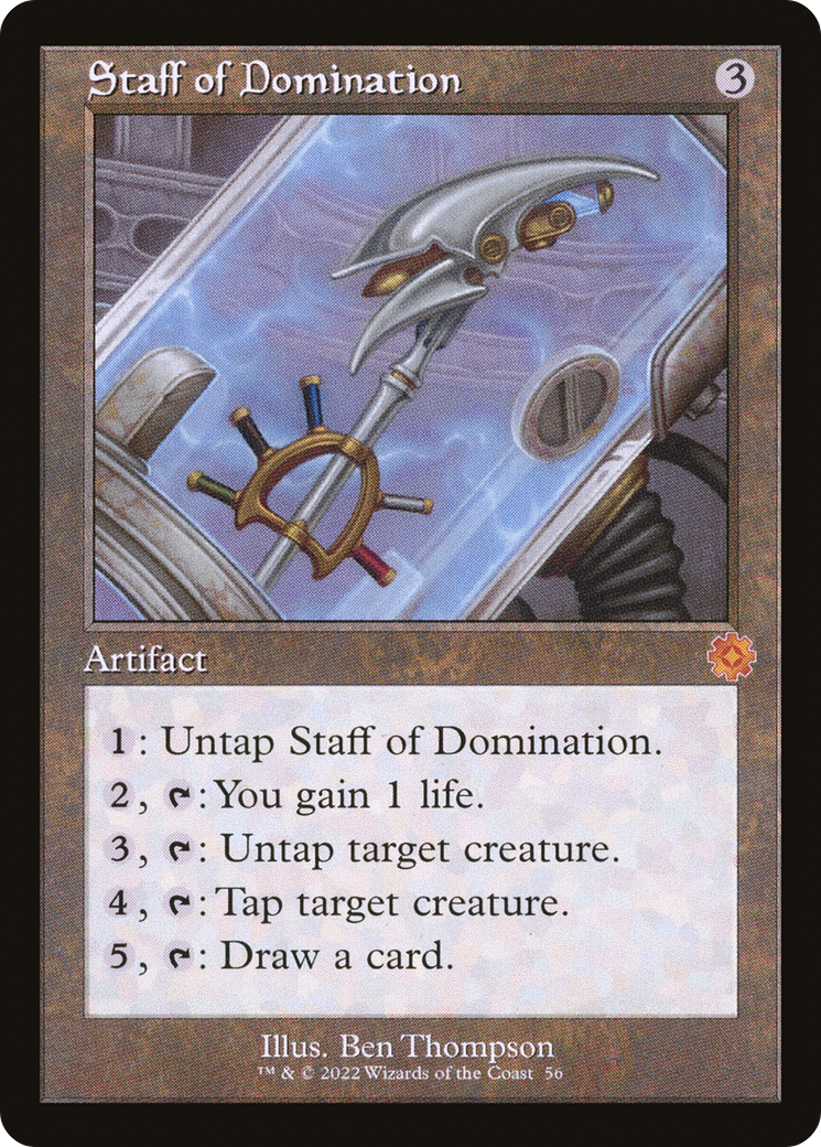 Staff of Domination (BRR-056) - The Brothers' War Retro Artifacts Foil