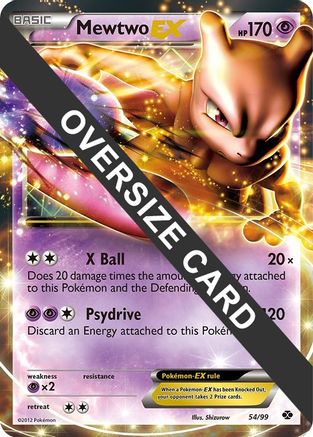 Mewtwo EX - 54/99/99 - Holofoil Jumbo Cards - Promo