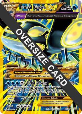 Primal Kyogre EX - 96/98/98 - Holofoil Jumbo Cards - Promo