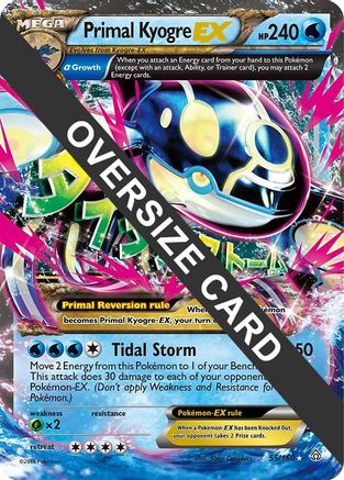 Primal Kyogre EX - 55/160/160 - Holofoil Jumbo Cards - Promo