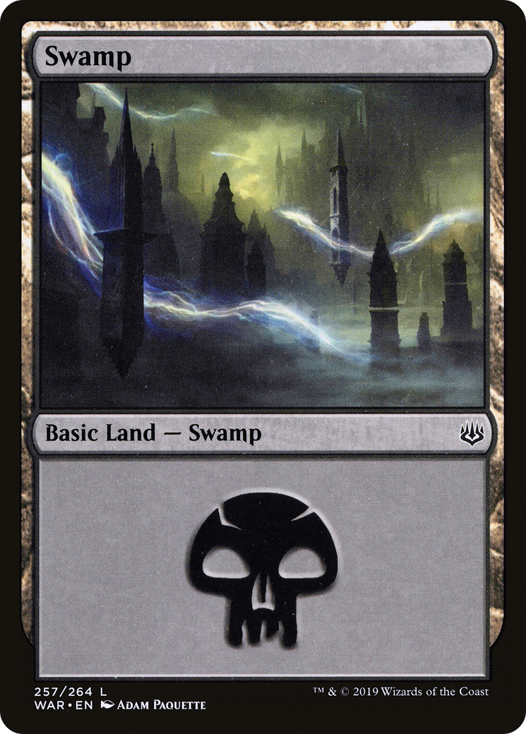 Swamp (257) (WAR-257) - War of the Spark Foil