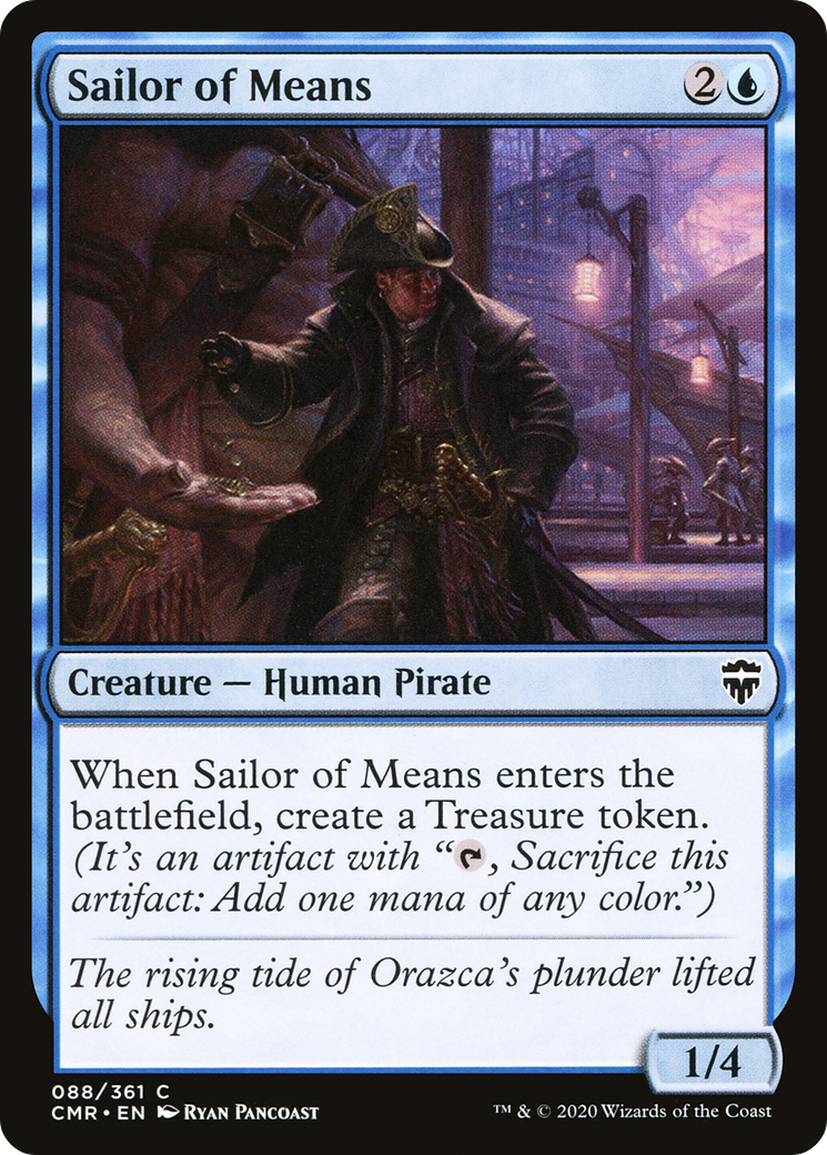 Sailor of Means (CMR-088) - Commander Legends Foil