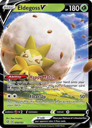 Eldegoss V 019 - Holofoil SWSH02 Rebel Clash - Ultra Rare