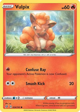Vulpix 024 SWSH02 Rebel Clash - Common