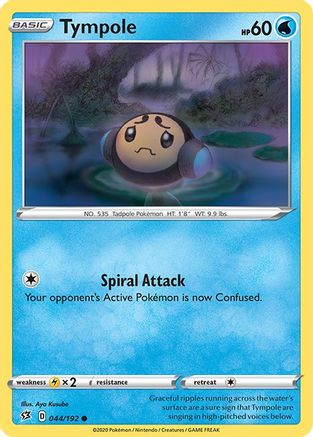 Tympole 044/192 - Reverse Holofoil SWSH02 Rebel Clash - Common
