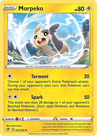 Morpeko 073 SWSH02 Rebel Clash - Uncommon