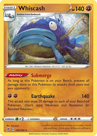 Whiscash 100 SWSH02 Rebel Clash - Rare