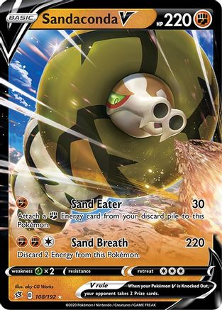 Sandaconda V 108 - Holofoil SWSH02 Rebel Clash - Ultra Rare