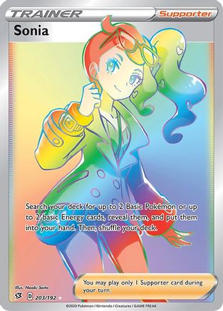 Sonia (Secret) 203/192 - Holofoil SWSH02 Rebel Clash - Secret Rare