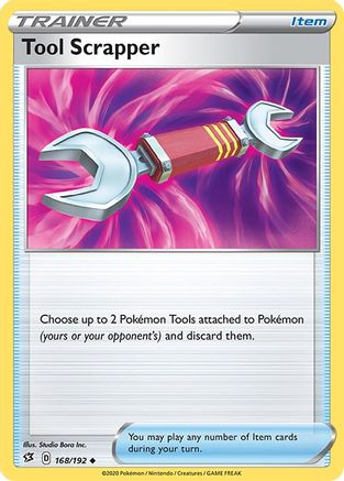 Tool Scrapper 168 - Reverse Holofoil SWSH02 Rebel Clash - Uncommon