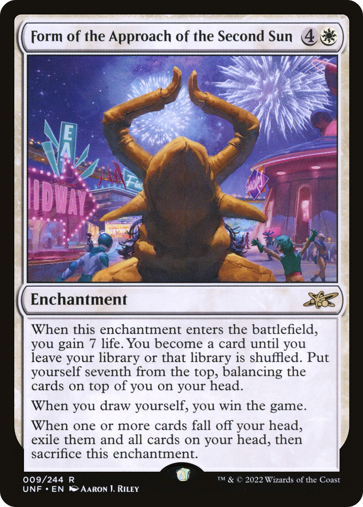 Form of the Approach of the Second Sun (UNF-009) - Unfinity Foil