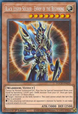 Black Luster Soldier - Envoy of the Beginning (CR) (TOCH-EN029) - Toon Chaos 1st Edition