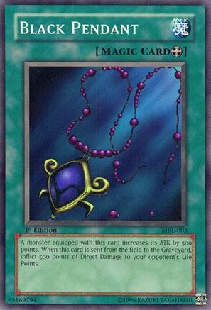 Black Pendant (MRL-003) - Magic Ruler 1st Edition