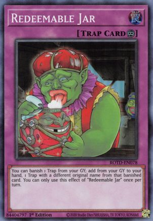 Redeemable Jar (ROTD-EN078) - Rise of the Duelist 1st Edition