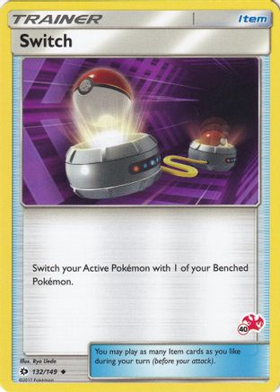 Switch - 132/149 (#40 Charizard Stamped)/149 Battle Academy - Promo