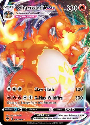 Charizard VMAX 020 - Holofoil SWSH03 Darkness Ablaze - Ultra Rare