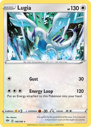 Lugia 140 SWSH03 Darkness Ablaze - Rare