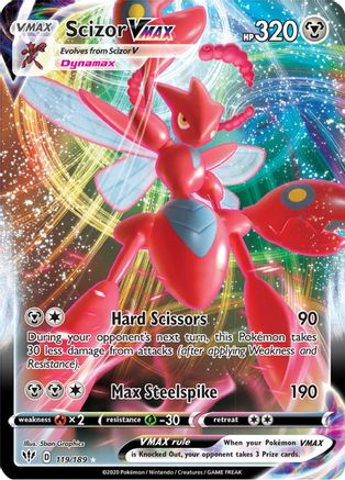 Scizor VMAX 119 - Holofoil SWSH03 Darkness Ablaze - Ultra Rare