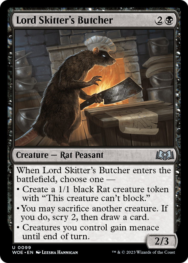 Lord Skitter's Butcher (WOE-099) - Wilds of Eldraine Foil