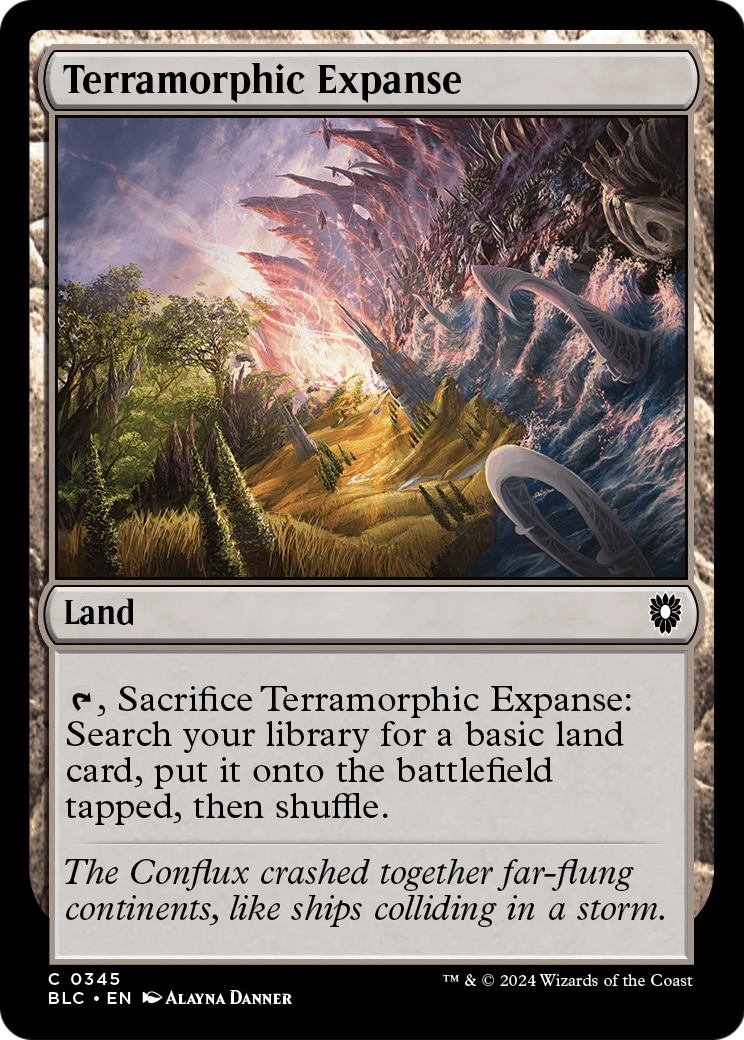 Terramorphic Expanse (BLC-345) - Bloomburrow Commander