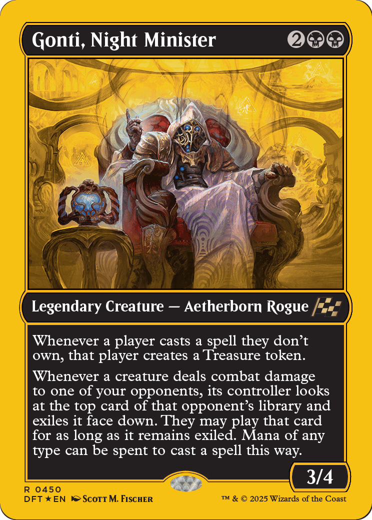 Gonti, Night Minister (First-Place Foil) (DFT-450) - Aetherdrift Foil