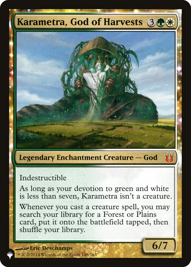 Karametra, God of Harvests (LIST-148/165) - The List: (enchantment)