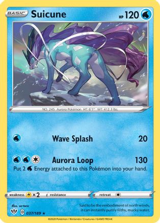 Suicune 037/189 Deck Exclusives - Rare