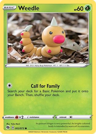 Weedle 002 Champions Path - Common