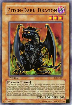 Pitch-Dark Dragon (MFC-008) - Magician's Force 1st Edition